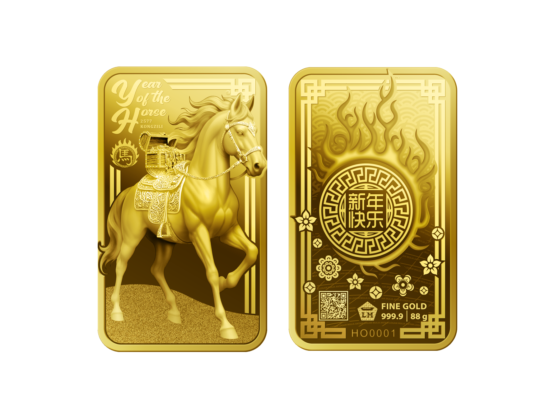 Emas Imlek Shio Kuda - 88 gr